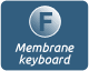 Мембранная кнопочная клавиатура: 7 системных, 10 функциональных кнопок