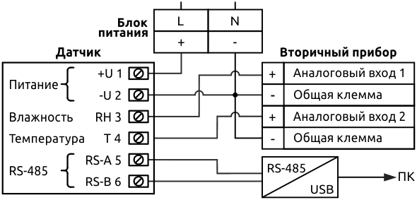Схема HTE.PS-U10-RS