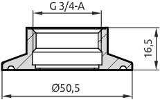 Габаритные размеры QA.52-G34-CL15