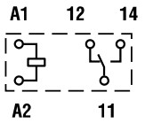 Схема выходов промежуточного реле 40.31