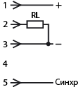 Схема подключения аналогового выхода 