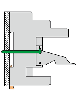 Описание процессам монтажа C-ST1-M1 на поверхность