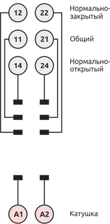 Схема контактов колодки C-ST1-M1