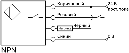 Схема соединения SM-50 NPN
