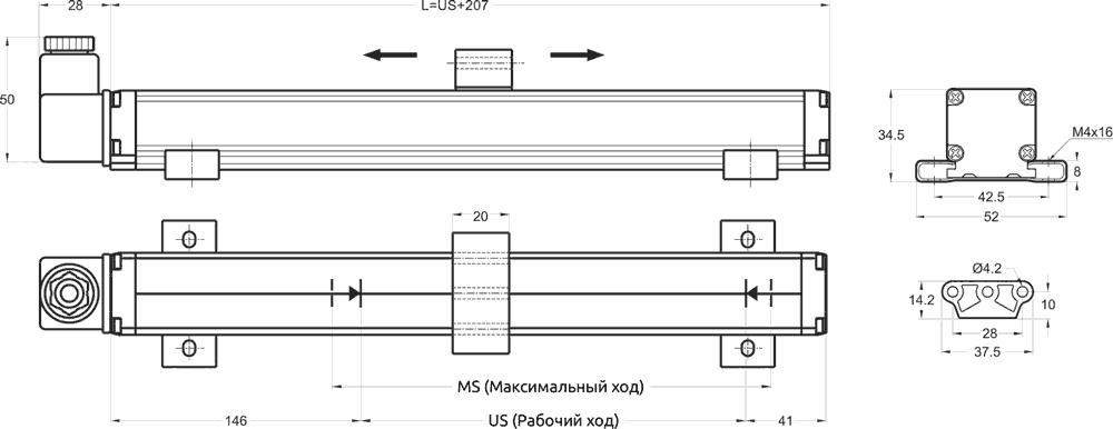 Габаритные размеры MSS
