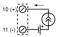 Подключение к измерительному входу сигналов унифицированных по току с питанием от датчика или внешнего источника питания (активный токовый датчик)