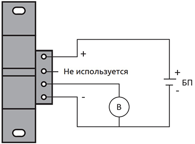 Подключение измерительного преобразователя постоянного тока T201DCH100
