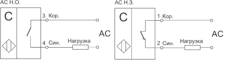 Схема подключения датчиков ВБЕ-Ц18-82В-2242-ЛЕ.030 и ВБЕ-Ц18-82В-2242-ЛА