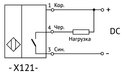 Схема подключения датчика ВБЕ-Ц30-96С-2121-ЗА