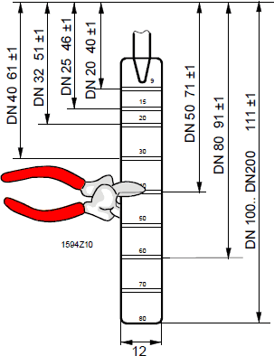Настройка длины лепестка реле протока QVE1901
